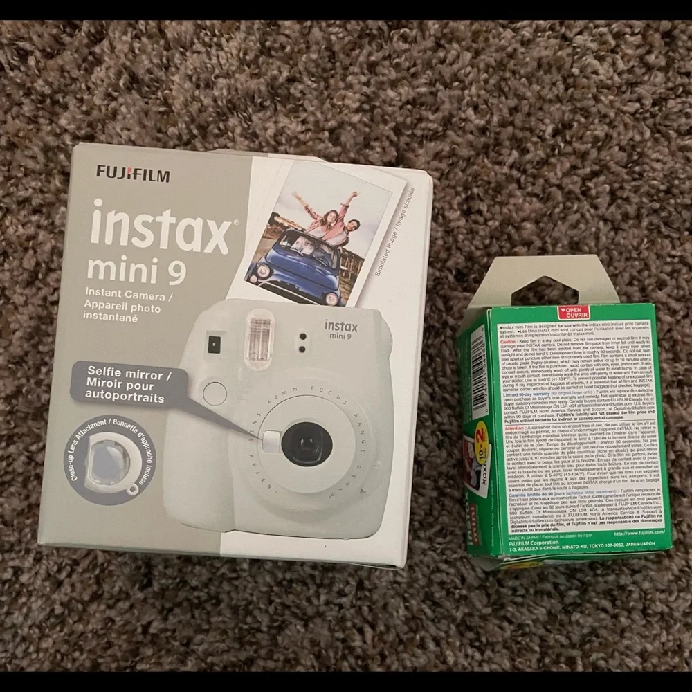 Fuji instagram mini 9 camera and film